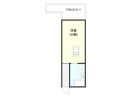 コスモビル(ワンルーム/5階)の間取り写真