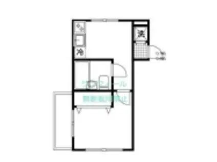 ワコーレ東中野III(1DK/2階)の間取り写真