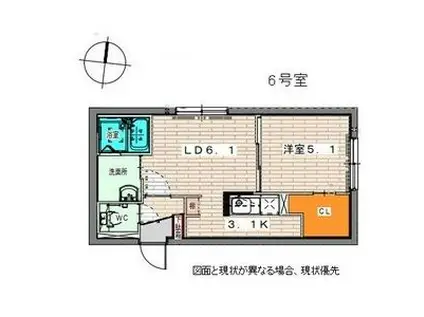 REVERENCIA(1LDK/4階)の間取り写真