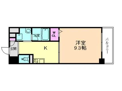 KREHL十三(1K/3階)の間取り写真