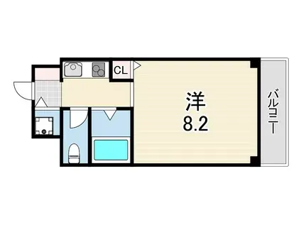 ランテルナM2(1K/4階)の間取り写真