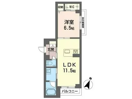 アーベンス(1LDK/2階)の間取り写真