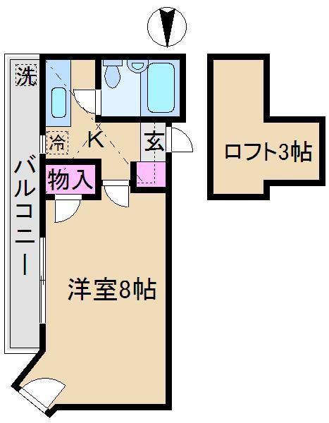 コエル第3ビル(ワンルーム/3階)の間取り写真