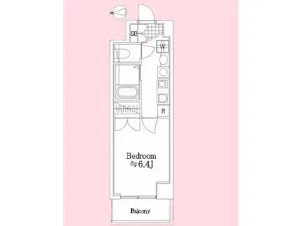 スパシエフィールドS新都心(1K/5階)の間取り写真