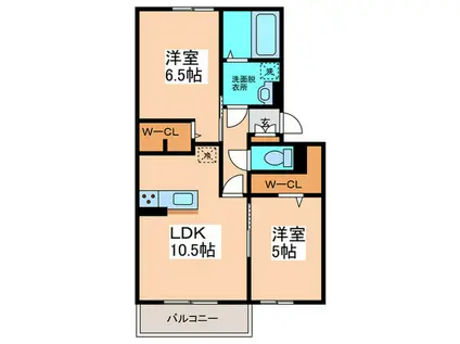 リバーサイドガーデン(2LDK/3階)の間取り写真