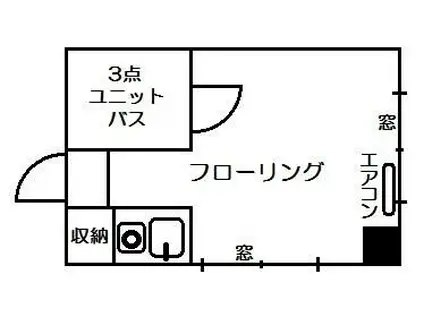 品川ハイツ(ワンルーム/2階)の間取り写真
