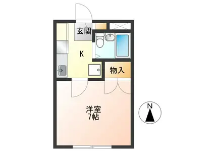 スペースYOU(1K/4階)の間取り写真