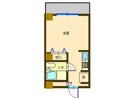 ホーメストプラザ十日市場(ワンルーム/5階)の間取り写真