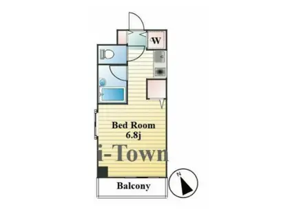 ジョイフル根岸(ワンルーム/5階)の間取り写真