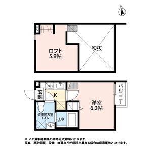 ブエナビスタ長町(1K/2階)の間取り写真