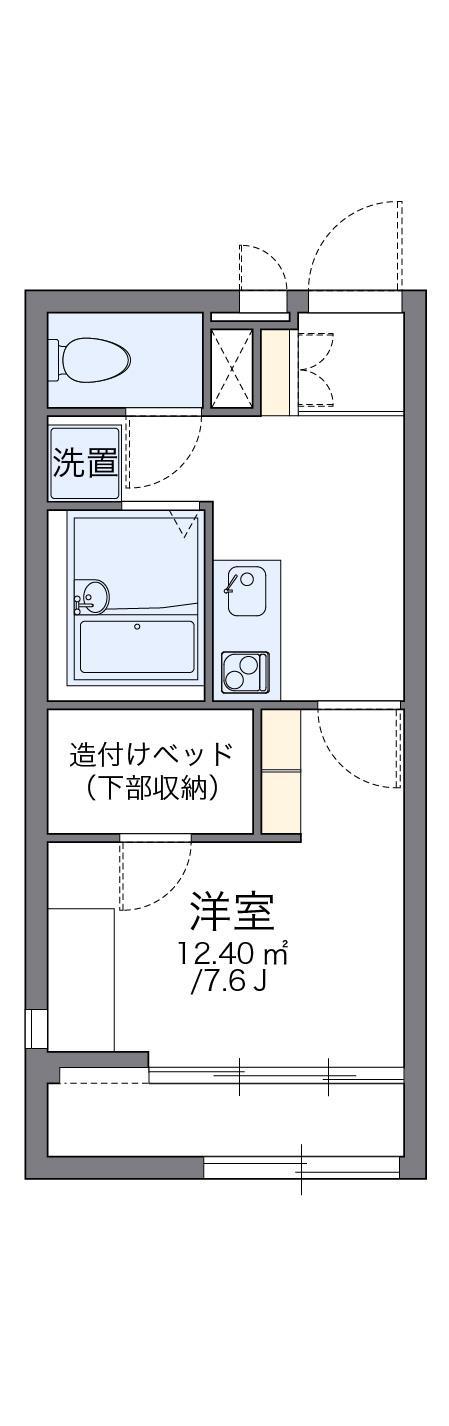 レオパレスYOU(1K/2階)の間取り写真
