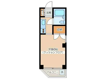 ファミールマツイ(ワンルーム/3階)の間取り写真