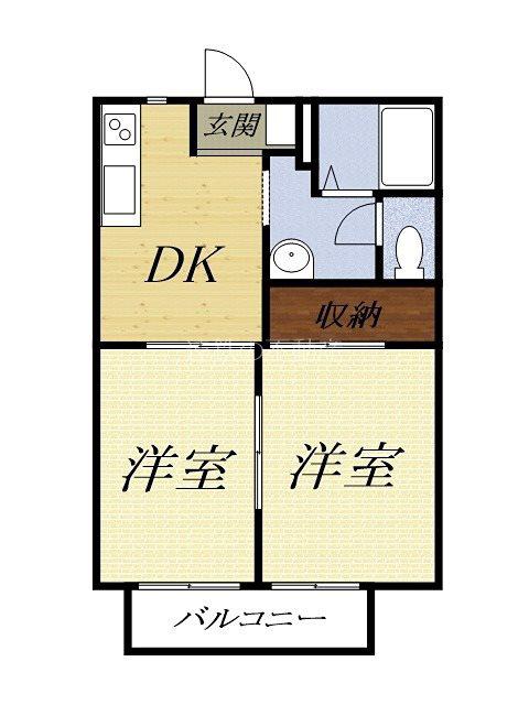 スターヒルズ神明(2K/1階)の間取り写真