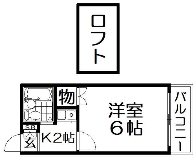 アンフィニィ・桜町(1K/1階)の間取り写真