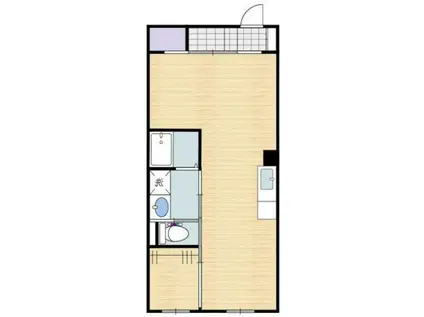 VIVO H(ワンルーム/1階)の間取り写真