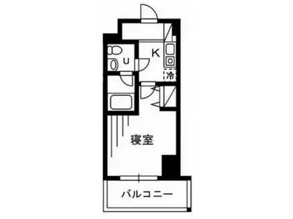 プライムアーバン川口(1K/9階)の間取り写真