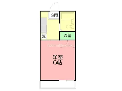 メゾンT&K(1K/1階)の間取り写真