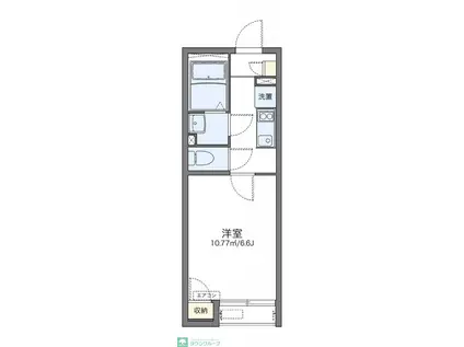 レオネクストバーゼ マッローネ(1K/1階)の間取り写真