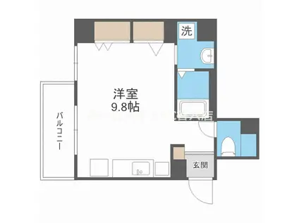 WILLDO海老江(ワンルーム/4階)の間取り写真