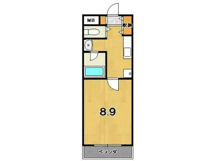 サンモールコート十条(1K/1階)の間取り写真