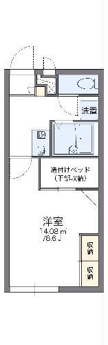 レオパレスコンフォール(1K/2階)の間取り写真