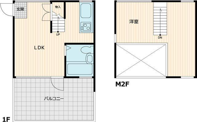 グレスト高円寺(1LDK/3階)の間取り写真