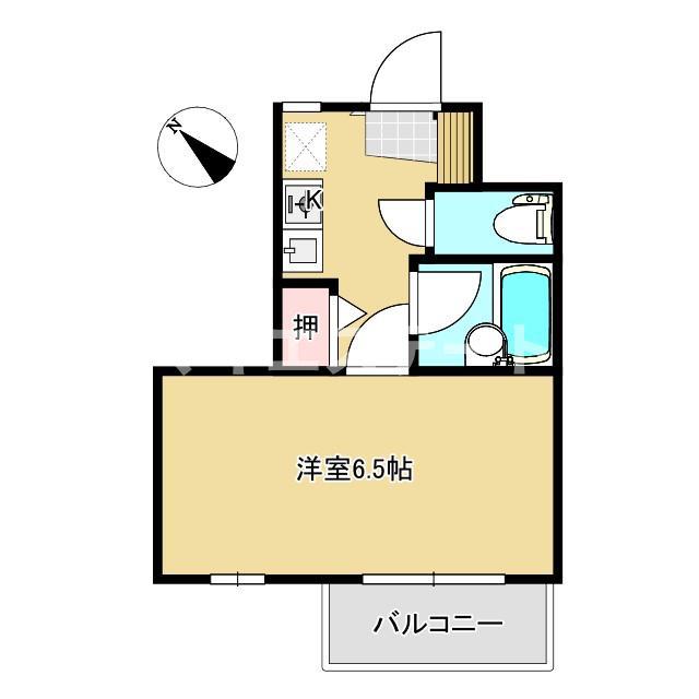HANO HANO(1K/2階)の間取り写真