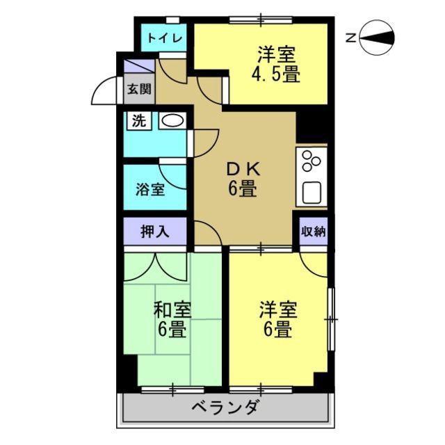 リアライズ葛西II(3DK/7階)の間取り写真