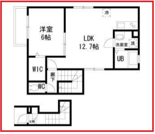 メゾンドエテ(1LDK/2階)の間取り写真