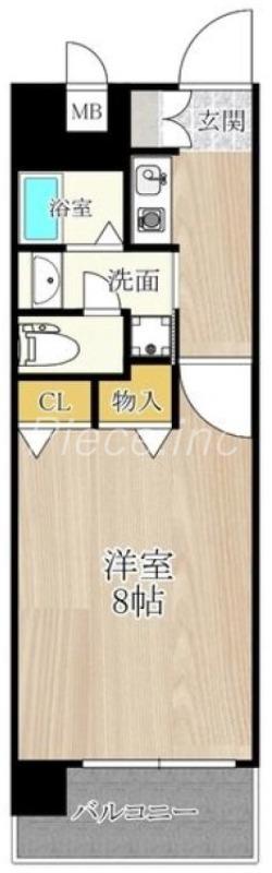 アスリート新大阪2番館(1K/7階)の間取り写真