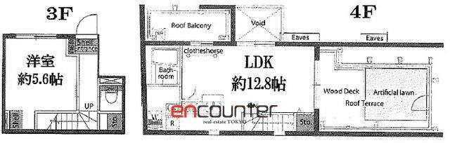 ヴァンテジオ世田谷(1LDK/3階)の間取り写真