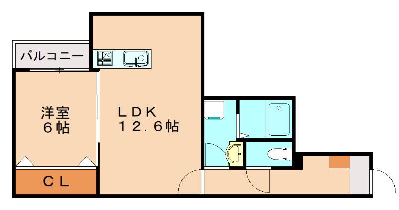 AYA GRAND松島けやき 3RD(1LDK/1階)の間取り写真