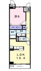 スプリングII(1LDK/1階)の間取り写真