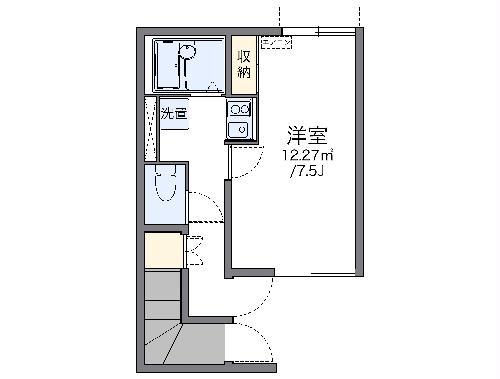 レオネクストKIKUSHI(1K/1階)の間取り写真