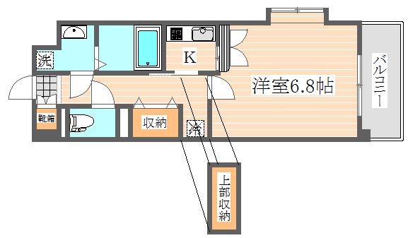 サムティ筥崎宮前(1K/2階)の間取り写真