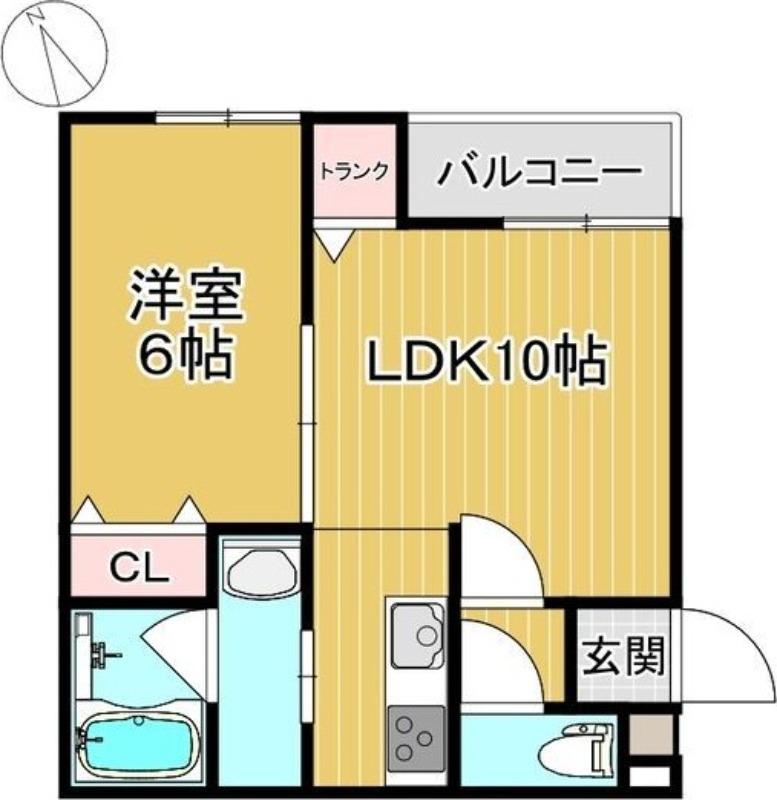 グッドホーム20 A棟(1LDK/3階)の間取り写真