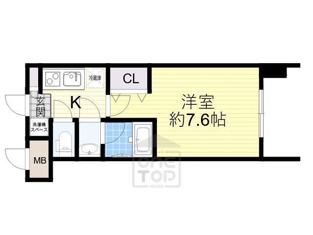 レジディア新大阪(1K/3階)の間取り写真
