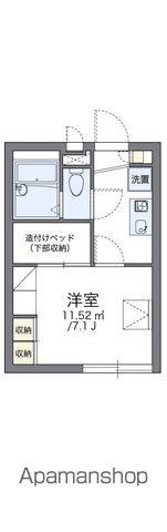 レオパレスシャルマン(1K/1階)の間取り写真
