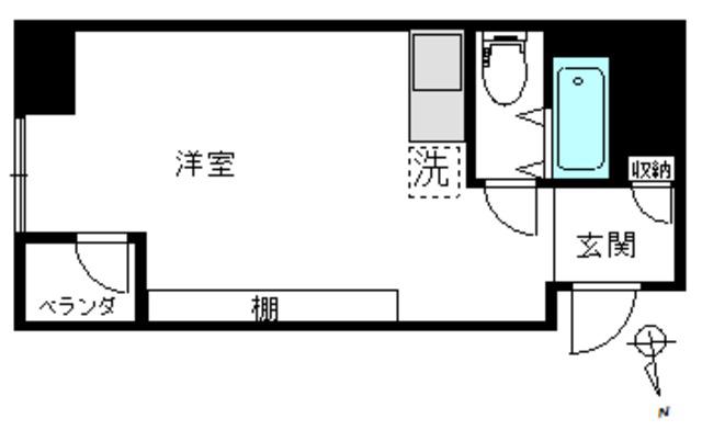 グランメール高田馬場(ワンルーム/4階)の間取り写真