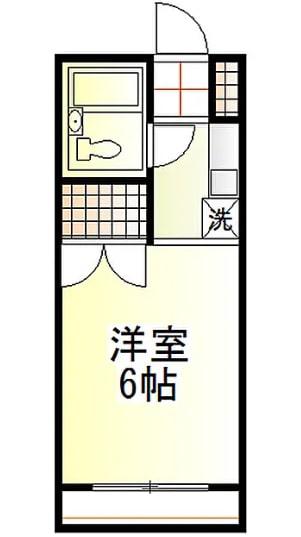 メゾン藤花畑(ワンルーム/5階)の間取り写真