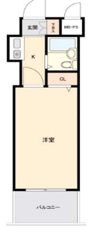 ホーユウパレス吉野町(1K/6階)の間取り写真