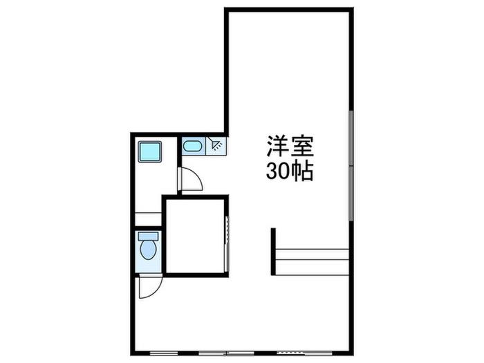 李華ビル(ワンルーム/1階)の間取り写真