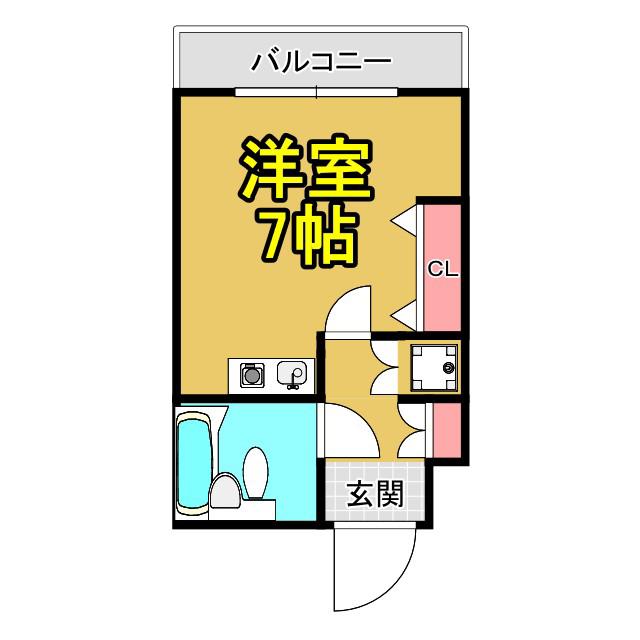 フォーラム都島内代駅前(ワンルーム/5階)の間取り写真
