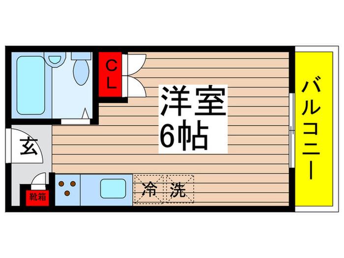 CLUB ORIENT NO.141 YACHIYODAI(ワンルーム/2階)の間取り写真