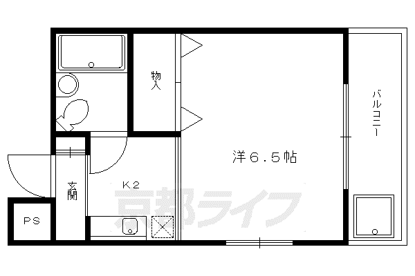 森マンションIII(1K/3階)の間取り写真