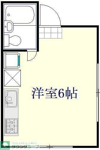 ウィングサンユー谷塚(ワンルーム/3階)の間取り写真