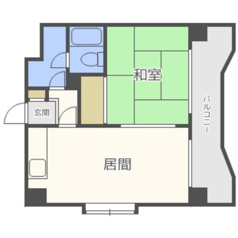 ライフピア307(1LDK/4階)の間取り写真