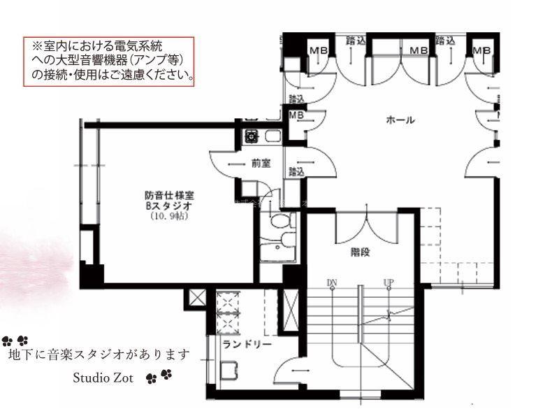 クレシェンド阿佐ヶ谷(1K/2階)の間取り写真