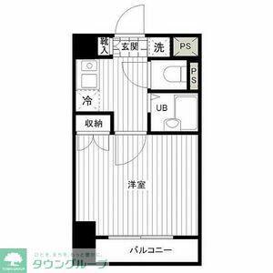 ロイヤルアメニティー東池袋(1K/1階)の間取り写真