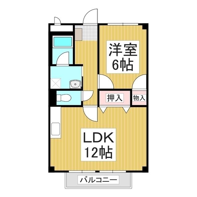 LIMPIAメゾン・ド・リラ(1LDK/1階)の間取り写真